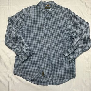 Timberland Blue Checkered Button Down Shirt